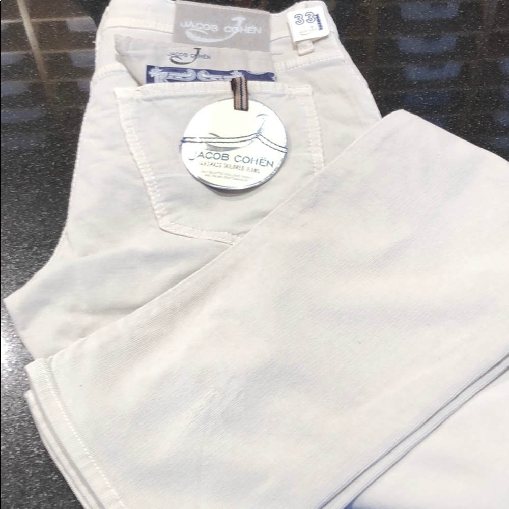 Jacob Cohen Men’s Ivory Cord Jeans MADE IN ITALY